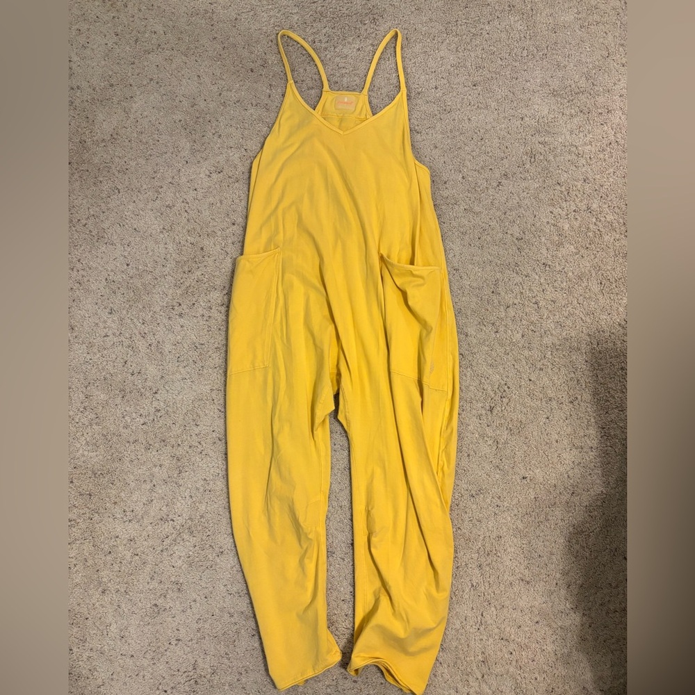 Free People Movement - Hotshot Onesie - Yellow - Size Small